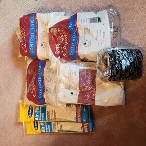 Bundle of Control Top L'eggs Panty Hose, Knee Highs and Dr. Scholls Inso…